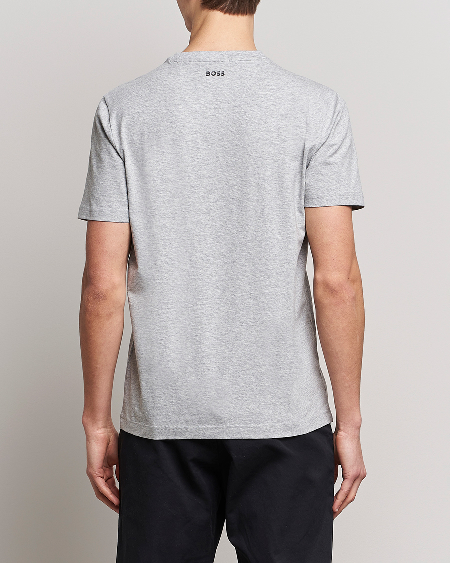 Hombres | Camisetas | BOSS GREEN | Circle Logo Crew Neck T-Shirt Light Grey