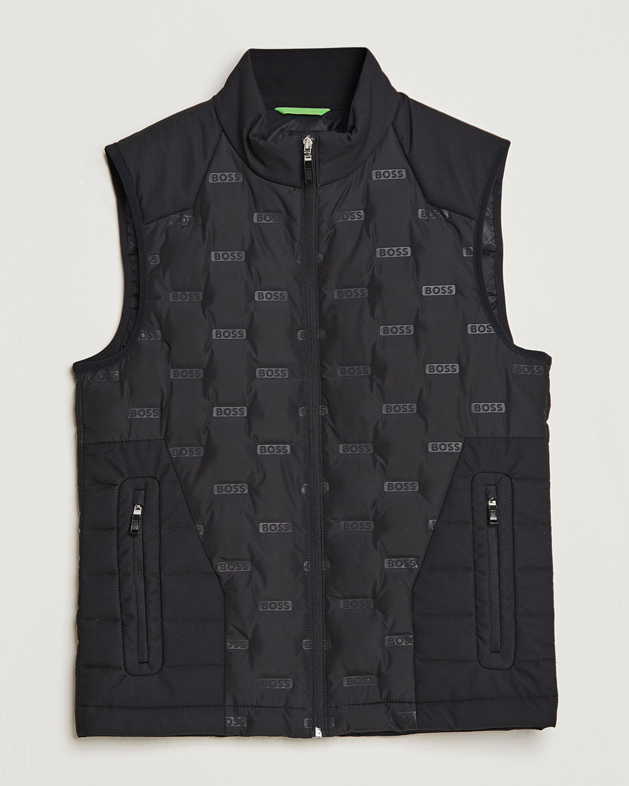Hombres | Chalecos | BOSS GREEN | Hellion Vest Black