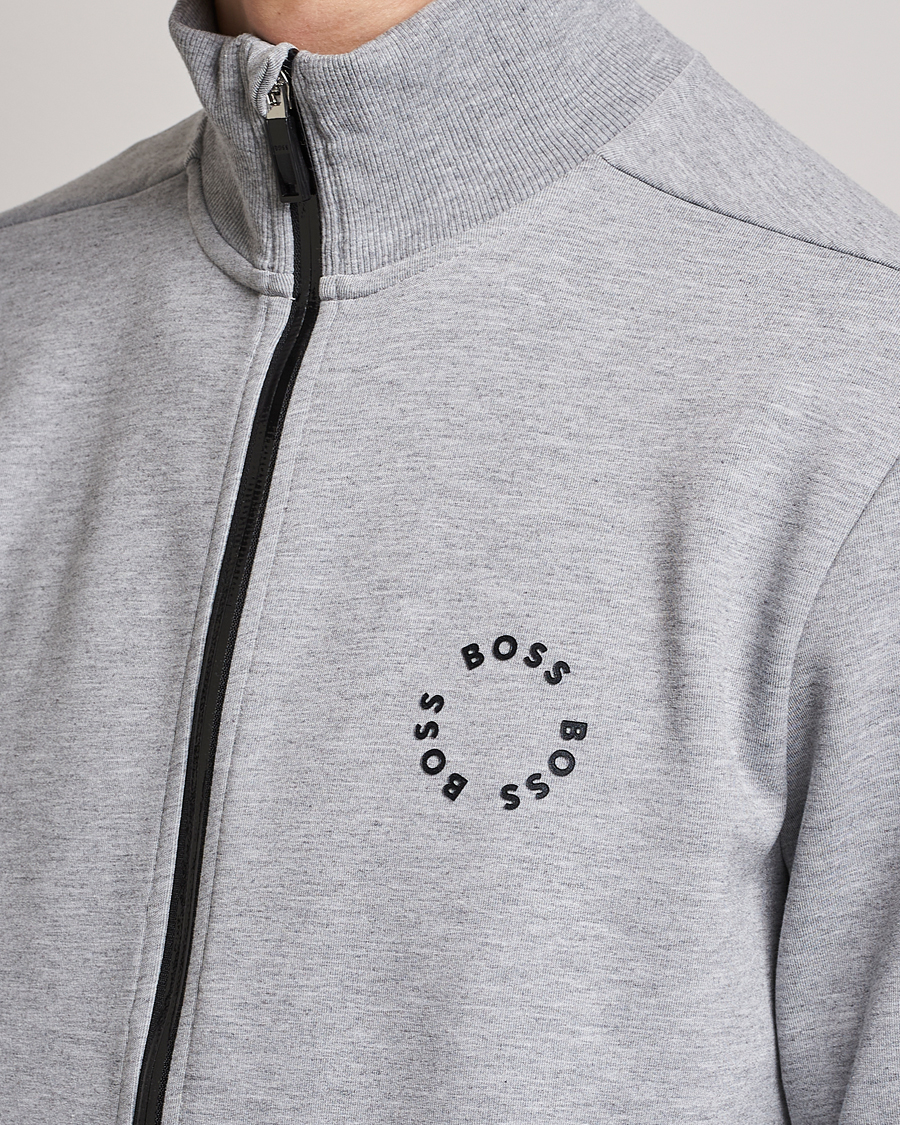 Hombres | Jerséis y prendas de punto | BOSS GREEN | Skaz Full-Zip Light Grey