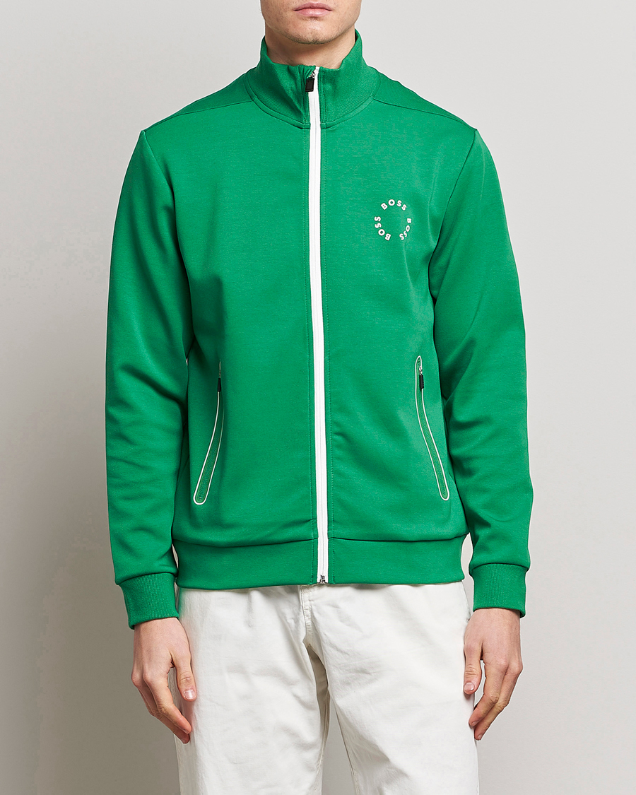 Hombres | Jerséis y prendas de punto | BOSS GREEN | Skaz Full-Zip Open Green
