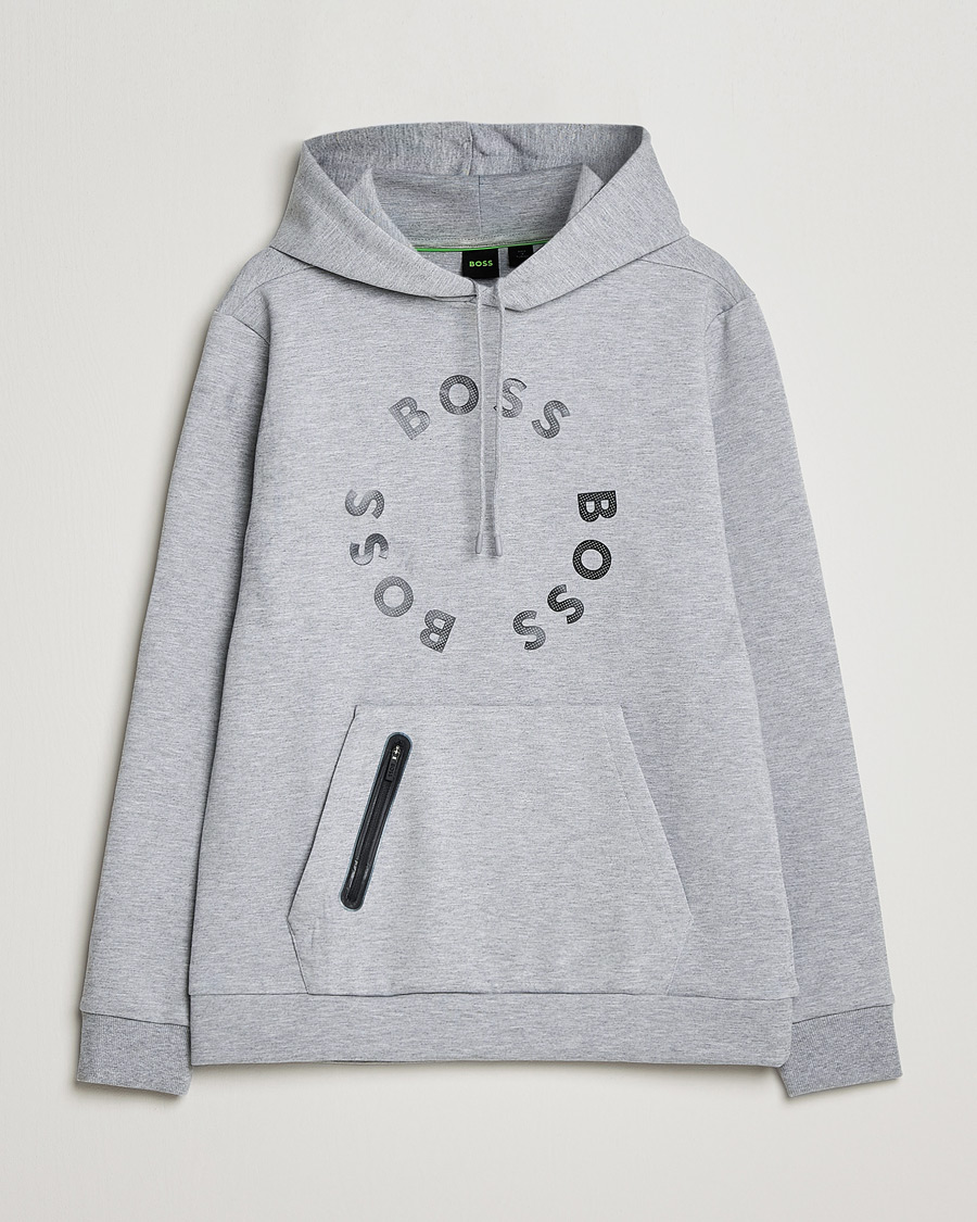 Hombres | Jerséis y prendas de punto | BOSS GREEN | Soody Hoodie Light Grey