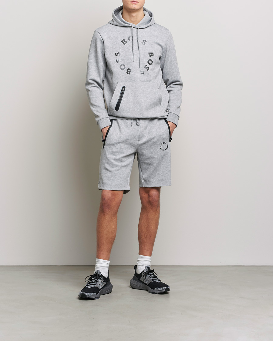 Hombres | Pantalones cortos | BOSS GREEN | Headlo Sweatshorts Light Grey