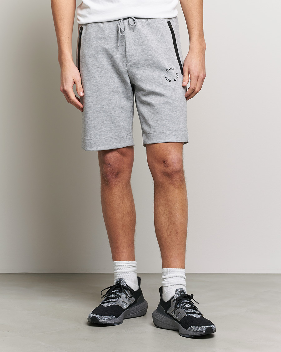 Hombres | Pantalones cortos | BOSS GREEN | Headlo Sweatshorts Light Grey