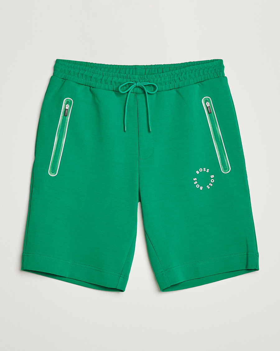 Hombres | Pantalones cortos | BOSS GREEN | Headlo Sweatshorts Open Green