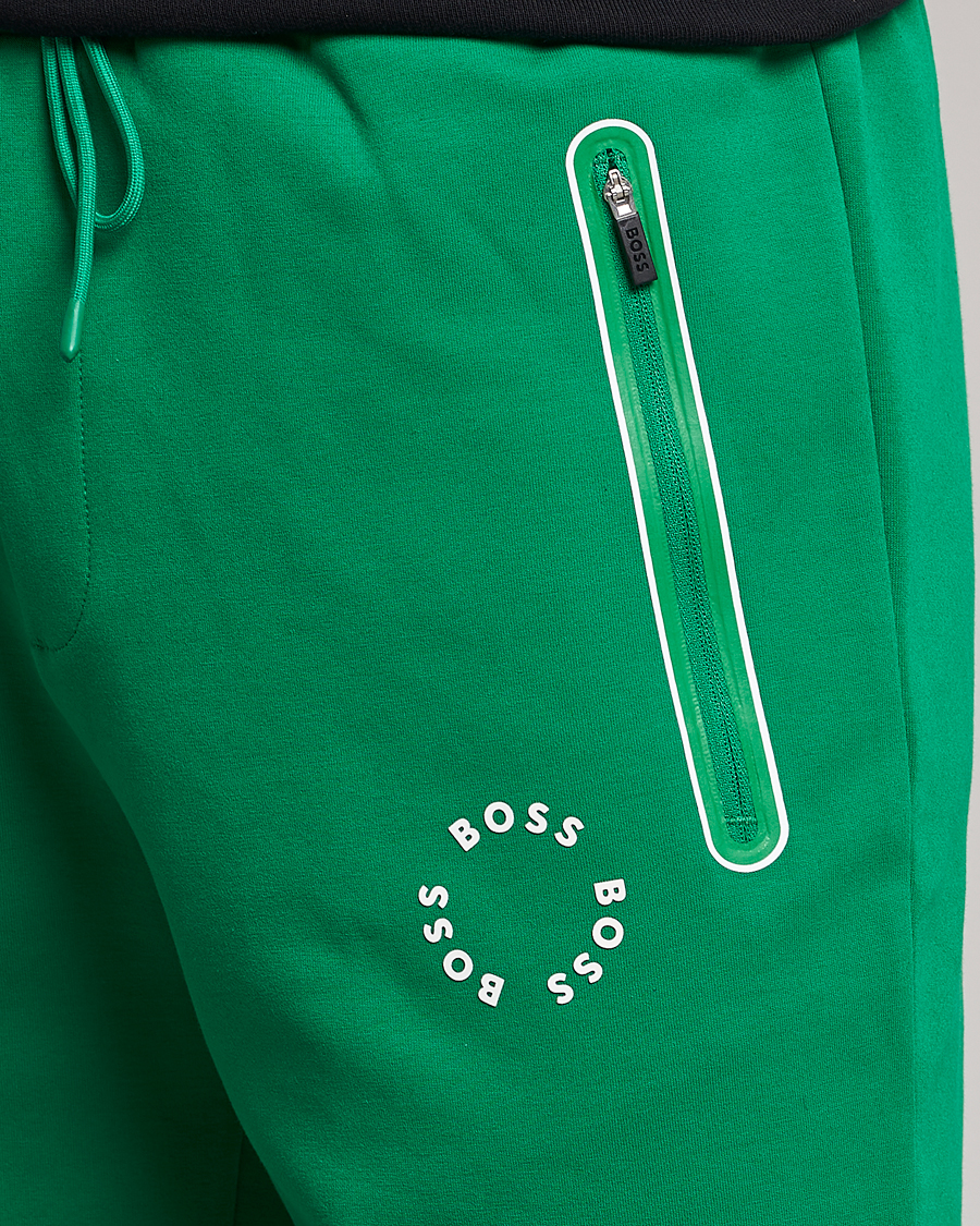 Hombres | Pantalones cortos | BOSS GREEN | Headlo Sweatshorts Open Green