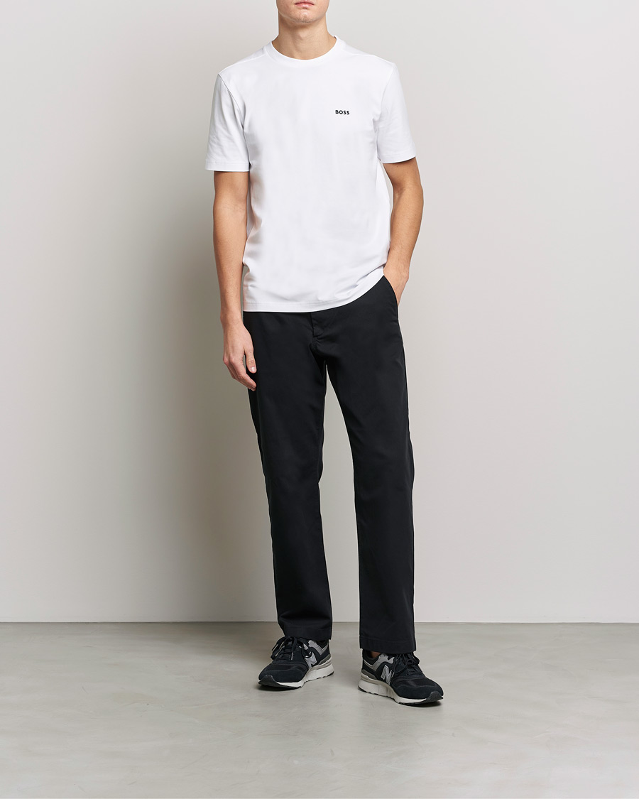 Hombres | Camisetas | BOSS GREEN | Logo Crew Neck T-Shirt White