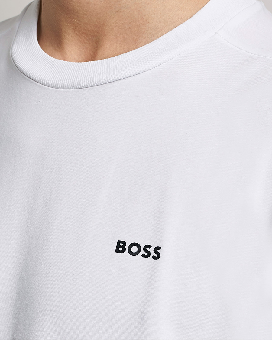 Hombres | Camisetas | BOSS GREEN | Logo Crew Neck T-Shirt White