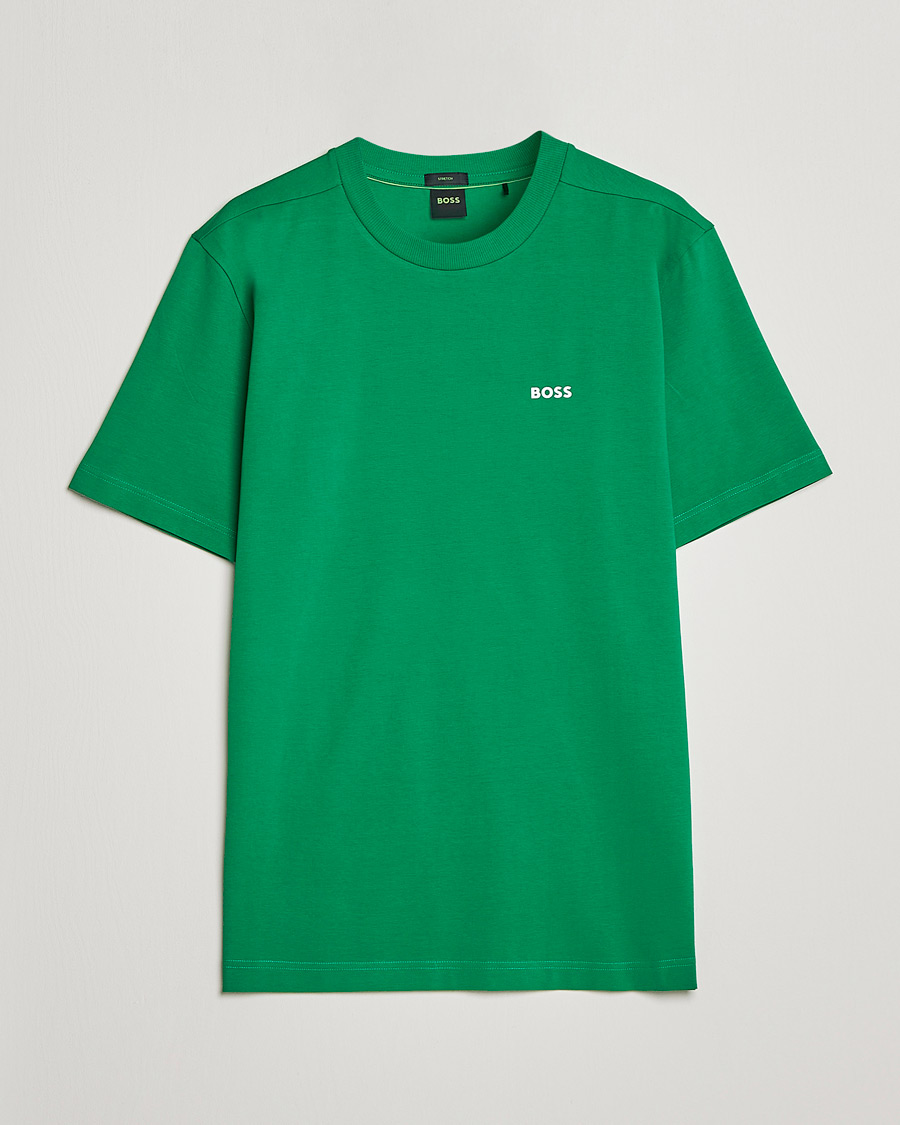 Hombres | Camisetas | BOSS GREEN | Logo Crew Neck T-Shirt Open Green