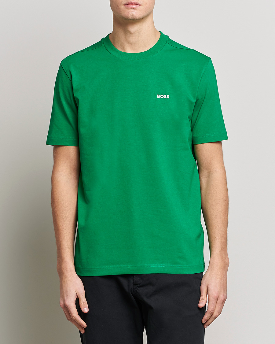 Hombres | Camisetas | BOSS GREEN | Logo Crew Neck T-Shirt Open Green