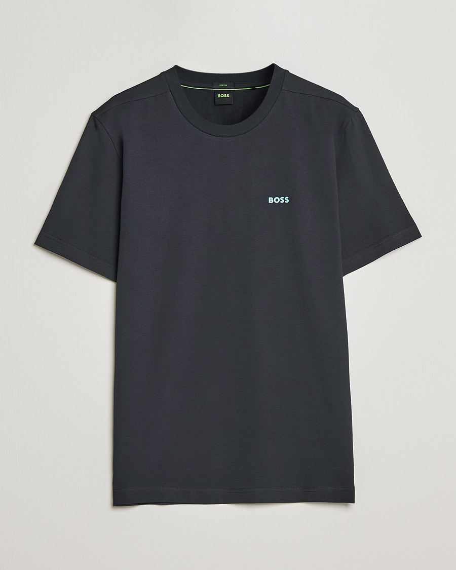 Hombres | Camisetas | BOSS GREEN | Logo Crew Neck T-Shirt Dark Blue