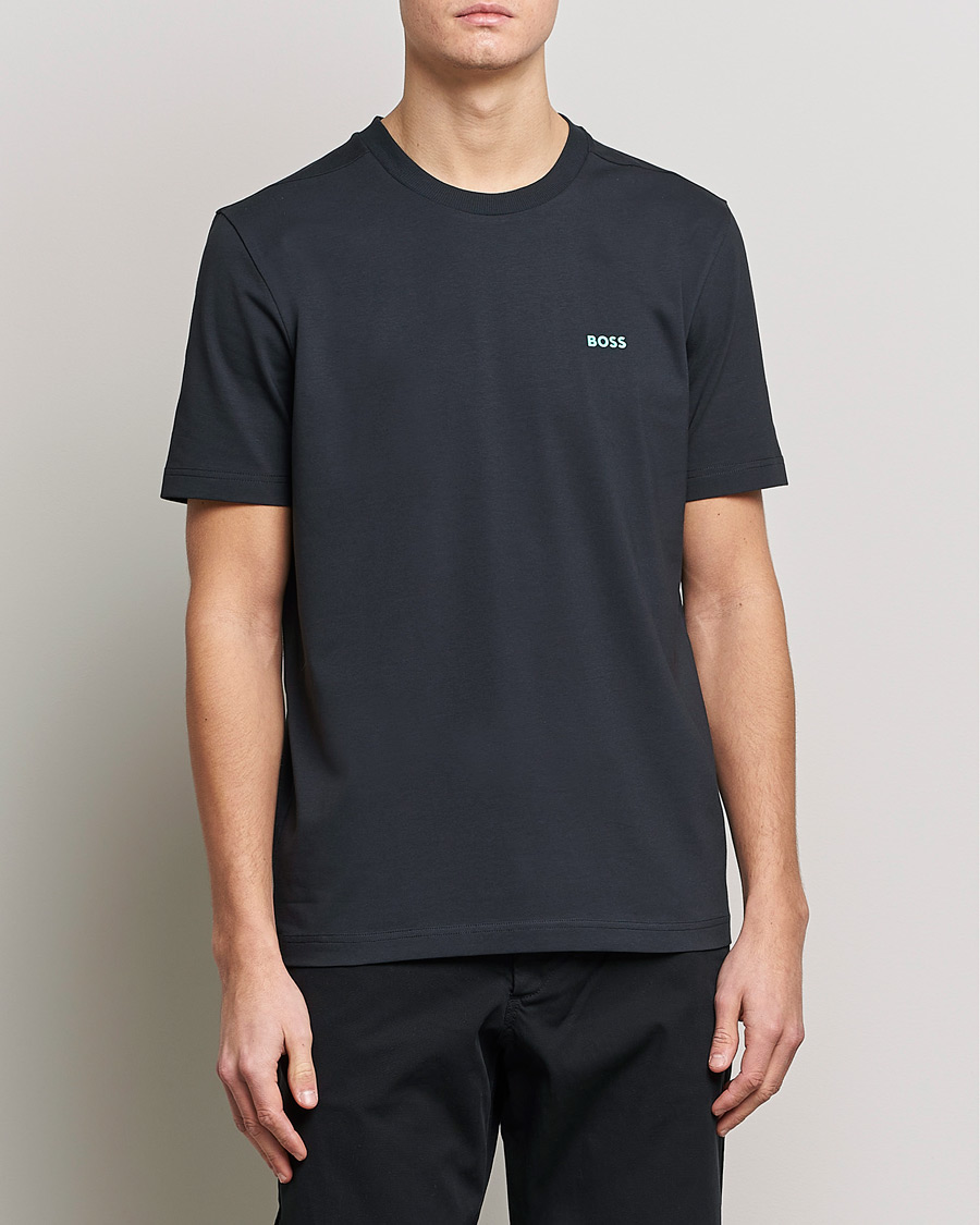 Hombres | Camisetas | BOSS GREEN | Logo Crew Neck T-Shirt Dark Blue