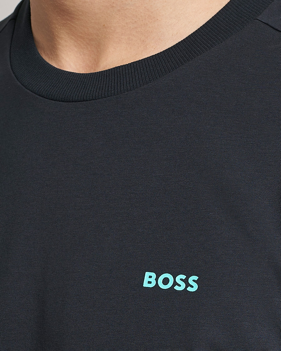 Hombres | Camisetas | BOSS GREEN | Logo Crew Neck T-Shirt Dark Blue