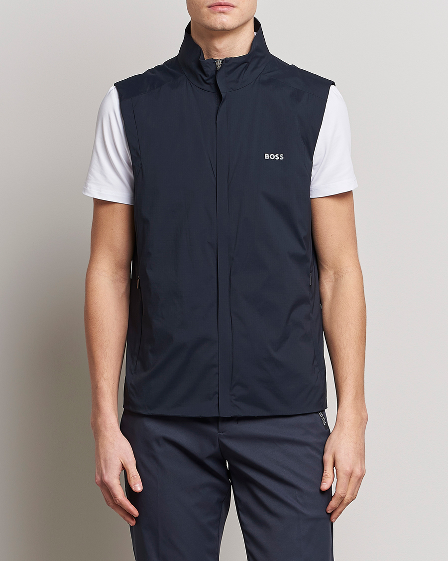 Hombres | Chalecos | BOSS GREEN | Axis Performance Vest Dark Blue
