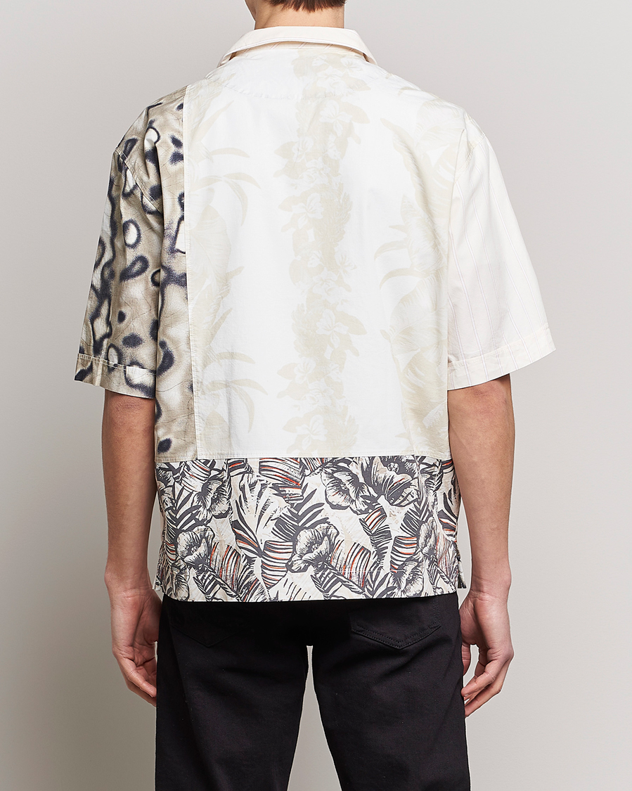 Hombres | Camisas | BOSS ORANGE | Lapis Resort Collar Printed Short Sleeve Shirt Bei