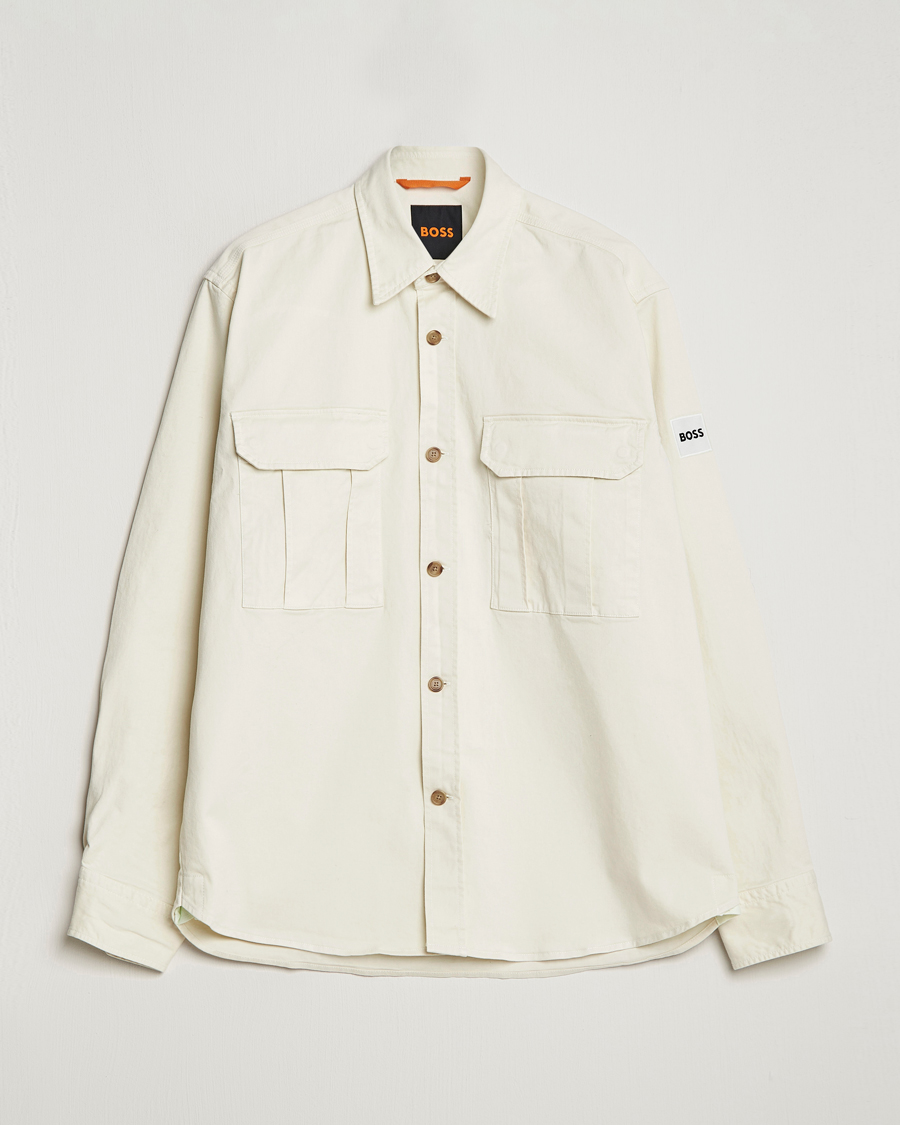 Hombres | Camisas | BOSS ORANGE | Lisel Pocket Overshirt Light Beige