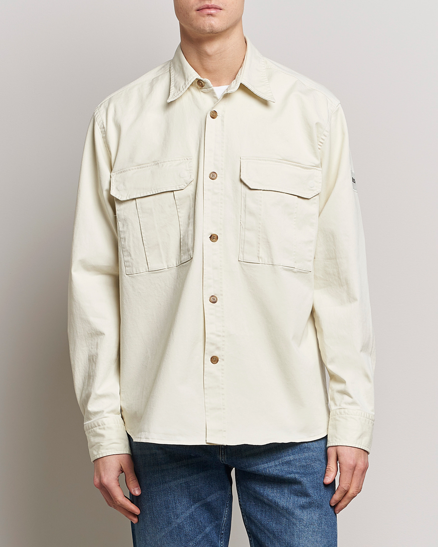 Hombres | Camisas | BOSS ORANGE | Lisel Pocket Overshirt Light Beige