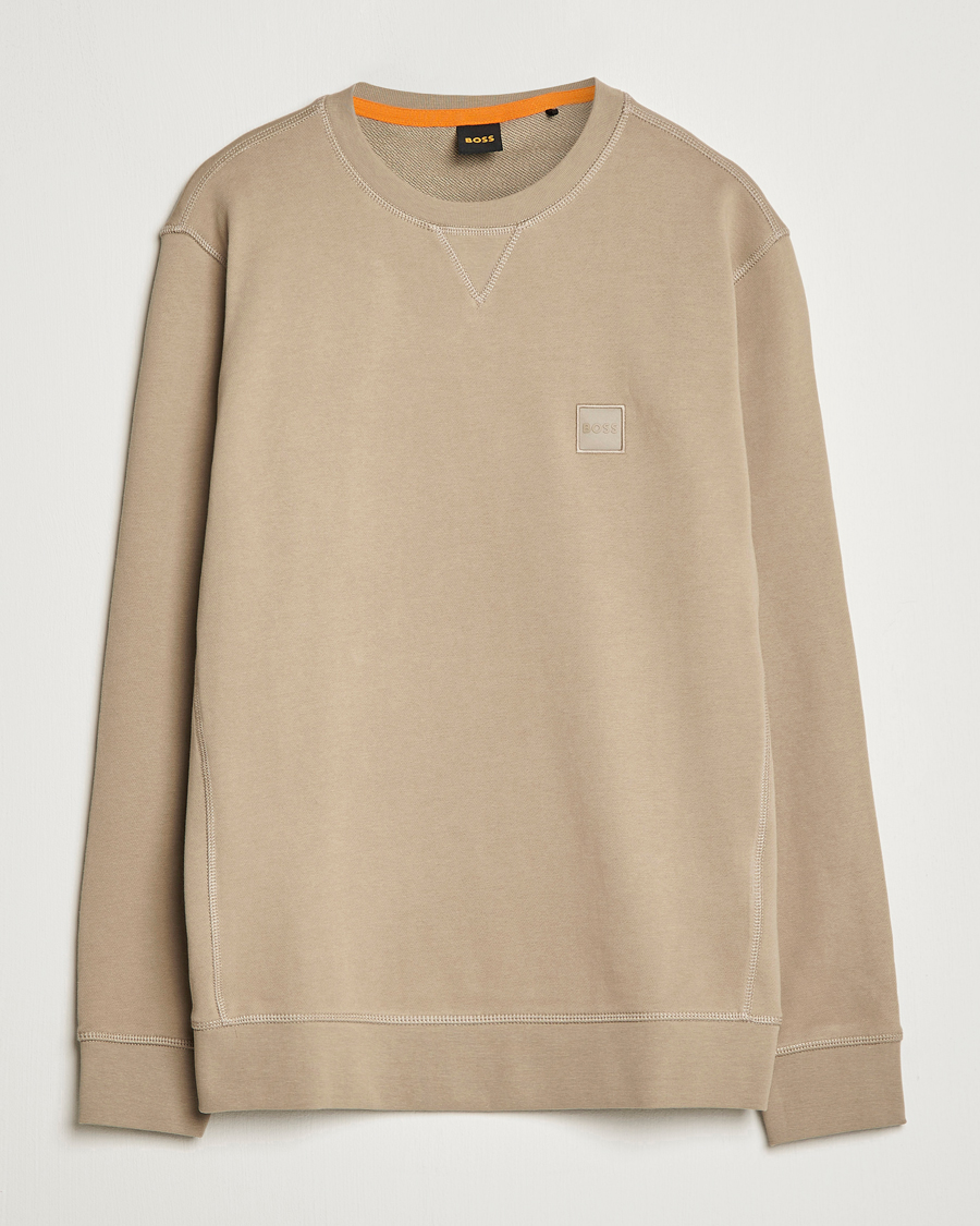 Hombres | Jerséis y prendas de punto | BOSS ORANGE | Westart Logo Sweatshirt Medium Beige