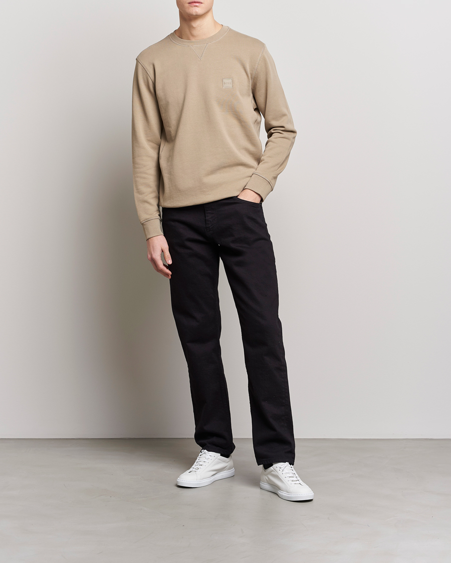 Hombres | Jerséis y prendas de punto | BOSS ORANGE | Westart Logo Sweatshirt Medium Beige