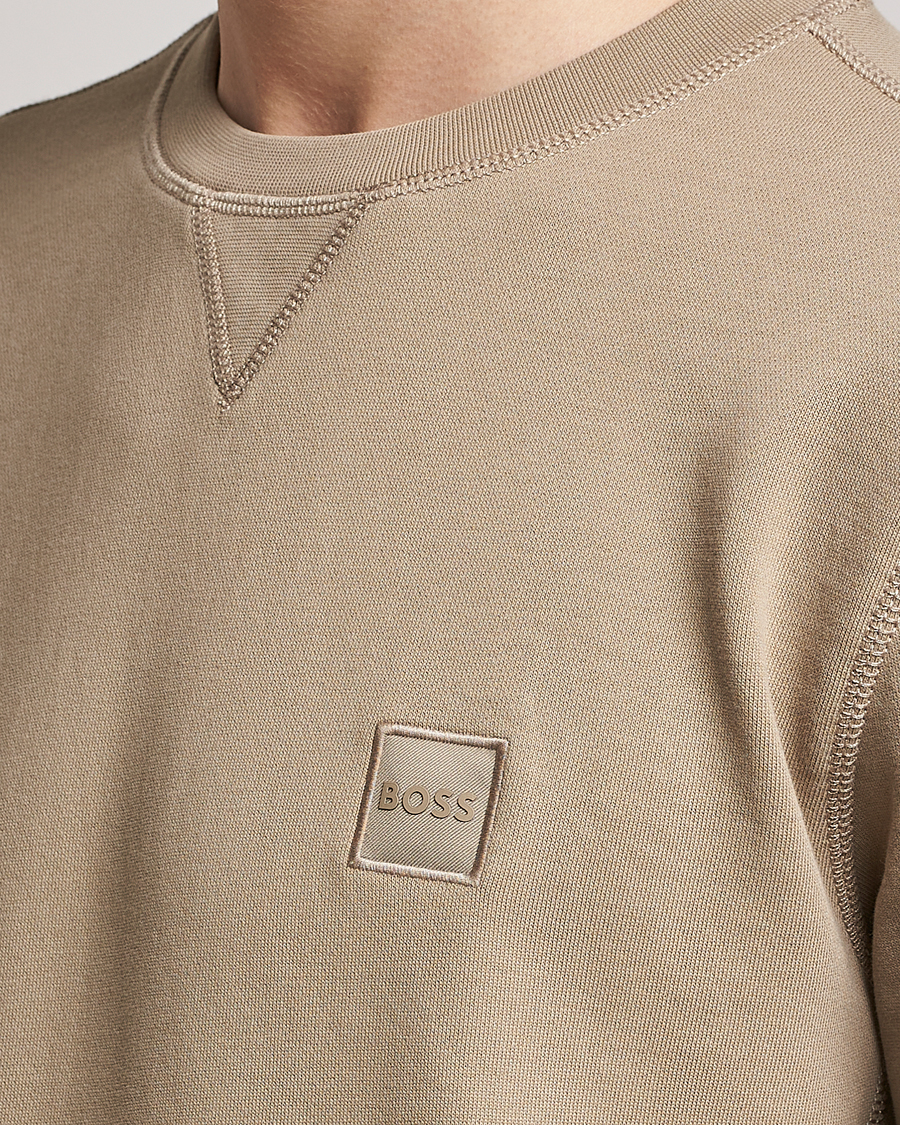 Hombres | Jerséis y prendas de punto | BOSS ORANGE | Westart Logo Sweatshirt Medium Beige