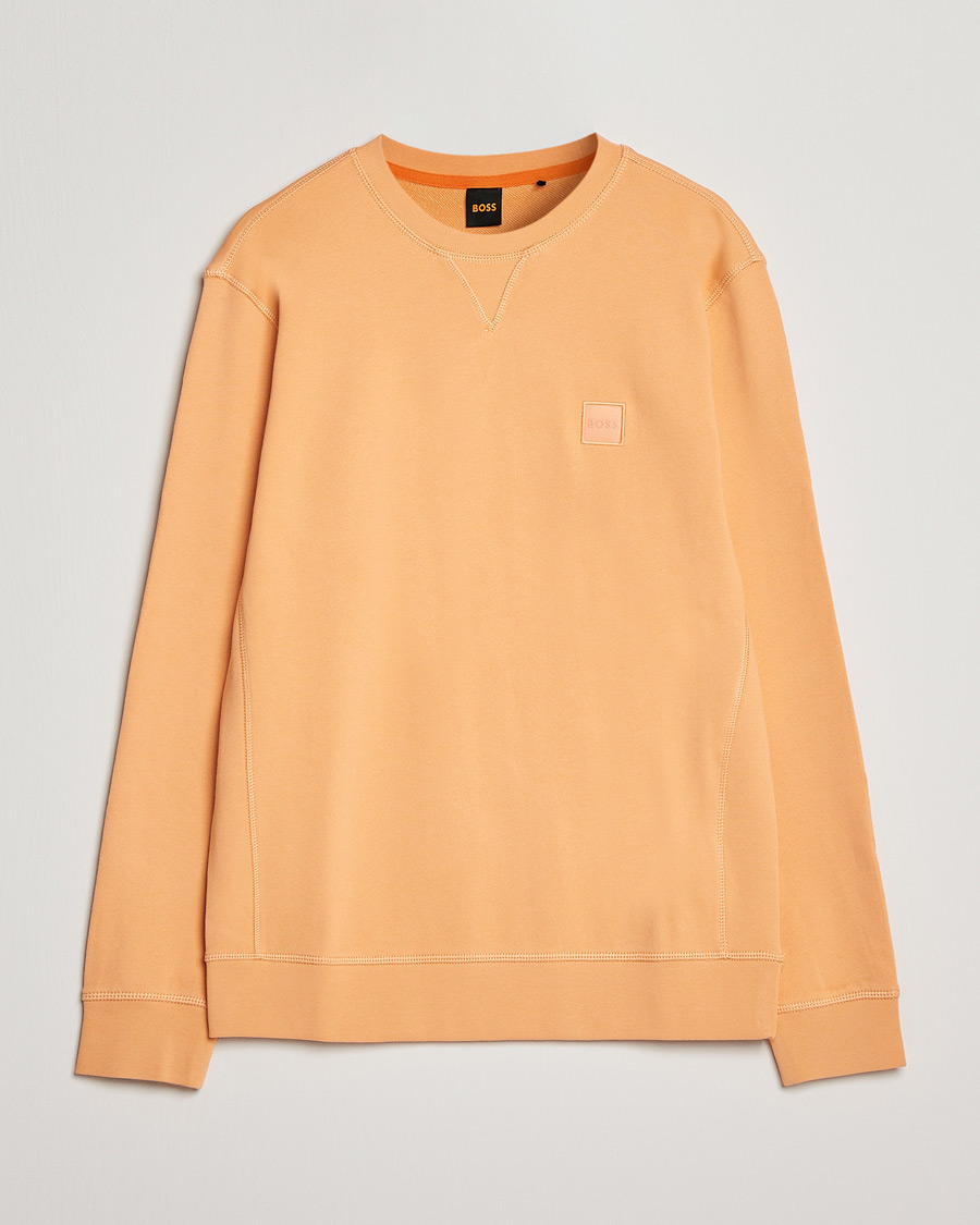 Hombres | Jerséis y prendas de punto | BOSS ORANGE | Westart Logo Sweatshirt Pastel Orange