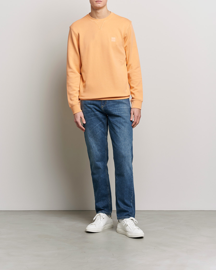 Hombres | Jerséis y prendas de punto | BOSS ORANGE | Westart Logo Sweatshirt Pastel Orange