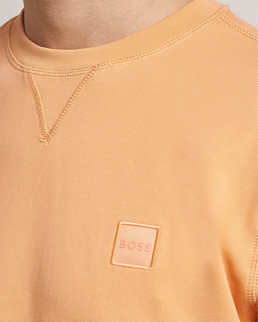 Hombres | Jerséis y prendas de punto | BOSS ORANGE | Westart Logo Sweatshirt Pastel Orange