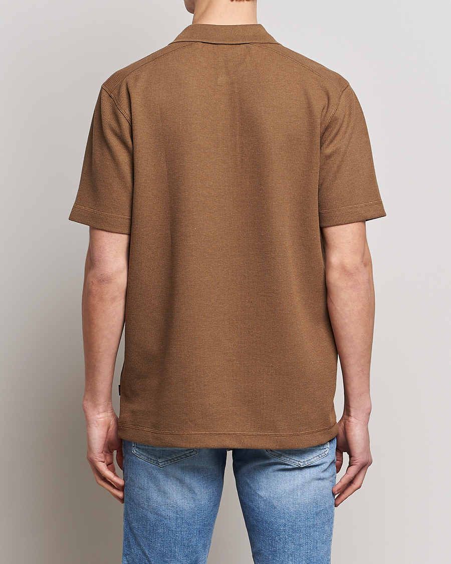 Hombres | Polos | BOSS ORANGE | Petempesto Knitted Polo Open Beige