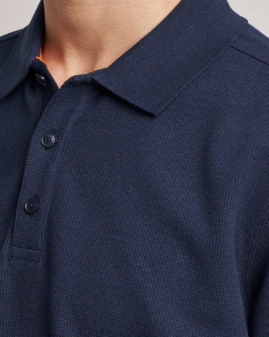 Hombres | Polos | BOSS ORANGE | Petempesto Knitted Polo Dark Blue