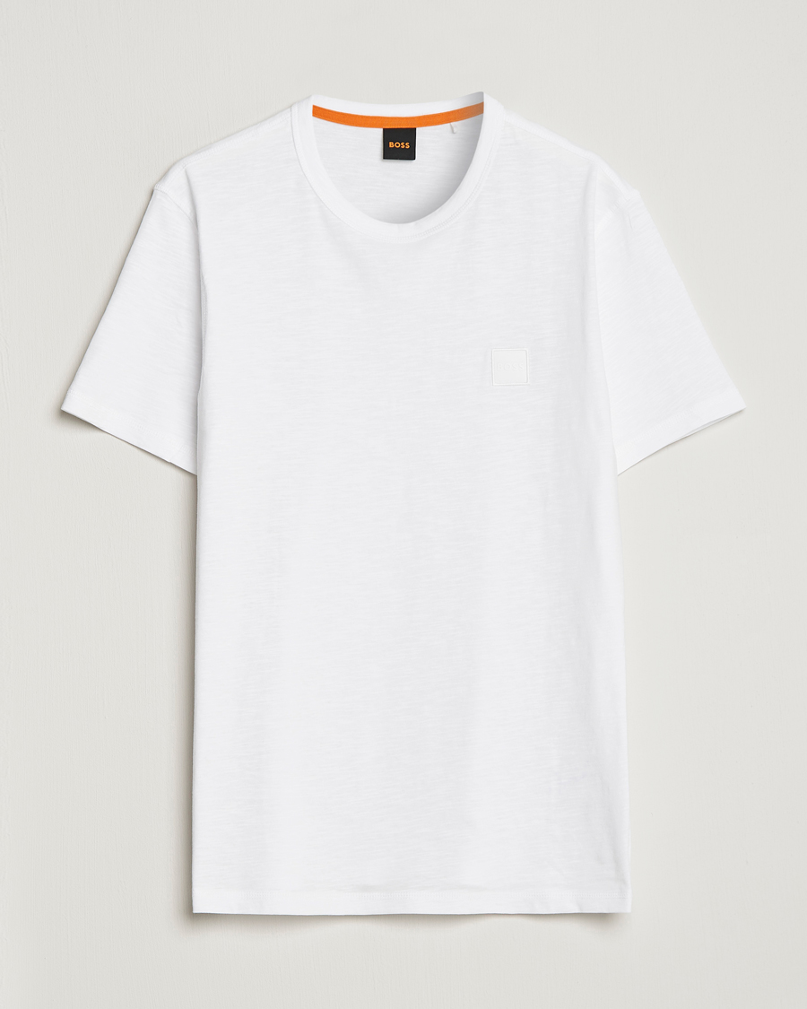 Hombres | Camisetas | BOSS ORANGE | Tegood Slub Crew Neck T-Shirt White