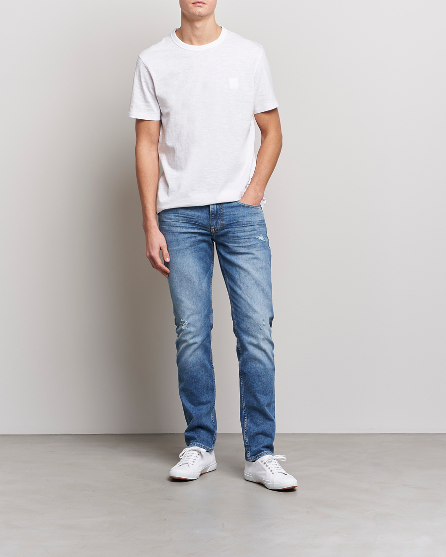 Hombres | Camisetas | BOSS ORANGE | Tegood Slub Crew Neck T-Shirt White