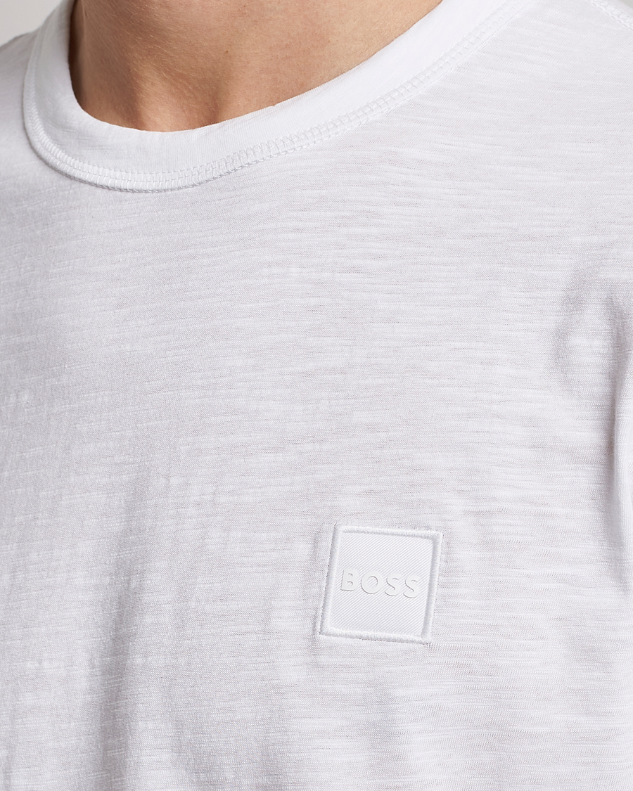Hombres | Camisetas | BOSS ORANGE | Tegood Slub Crew Neck T-Shirt White