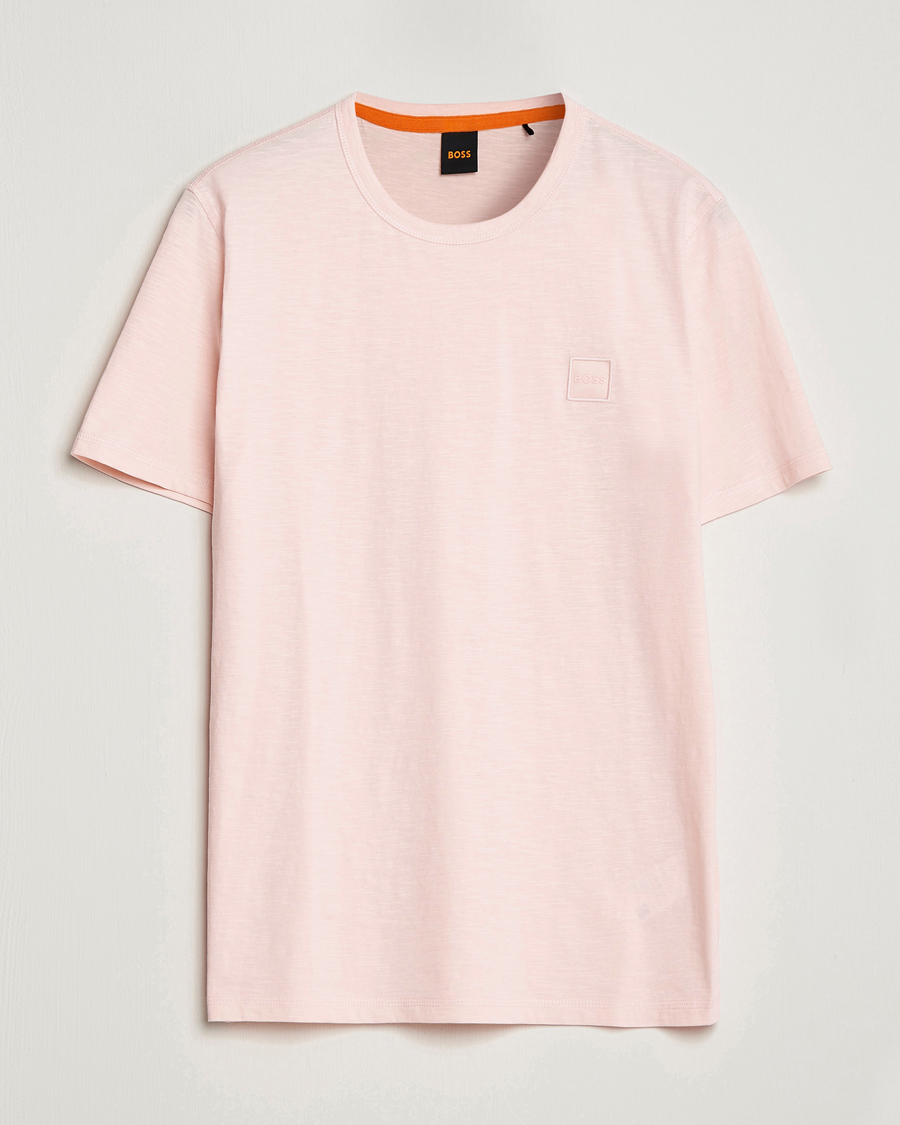 Hombres | Camisetas | BOSS ORANGE | Tegood Slub Crew Neck T-Shirt Open Pink