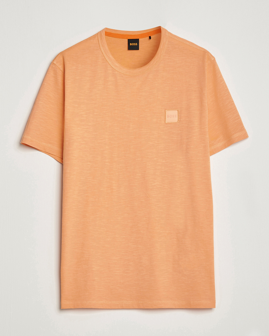 Hombres | Camisetas | BOSS ORANGE | Tegood Slub Crew Neck T-Shirt Pastel Orange