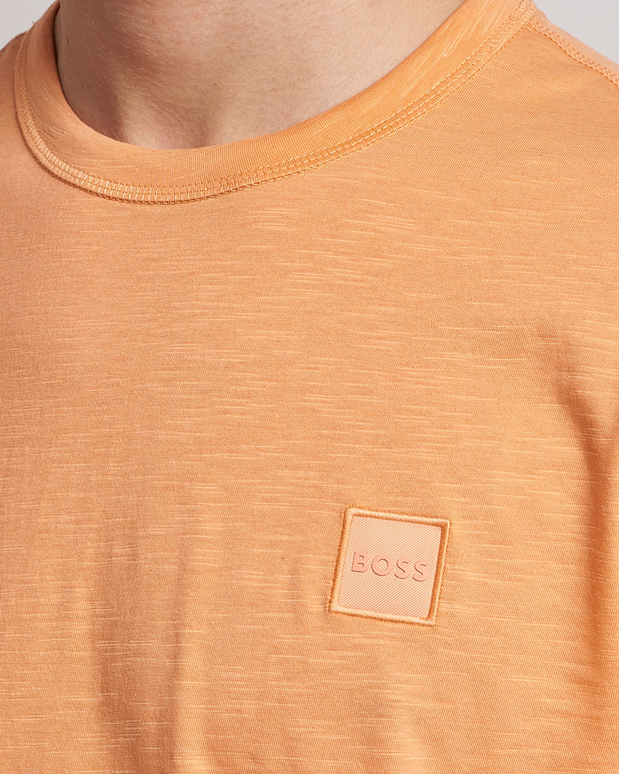 Hombres | Camisetas | BOSS ORANGE | Tegood Slub Crew Neck T-Shirt Pastel Orange