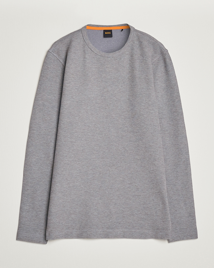 Hombres | Jerséis y prendas de punto | BOSS ORANGE | Tempesto Sweater Light Grey
