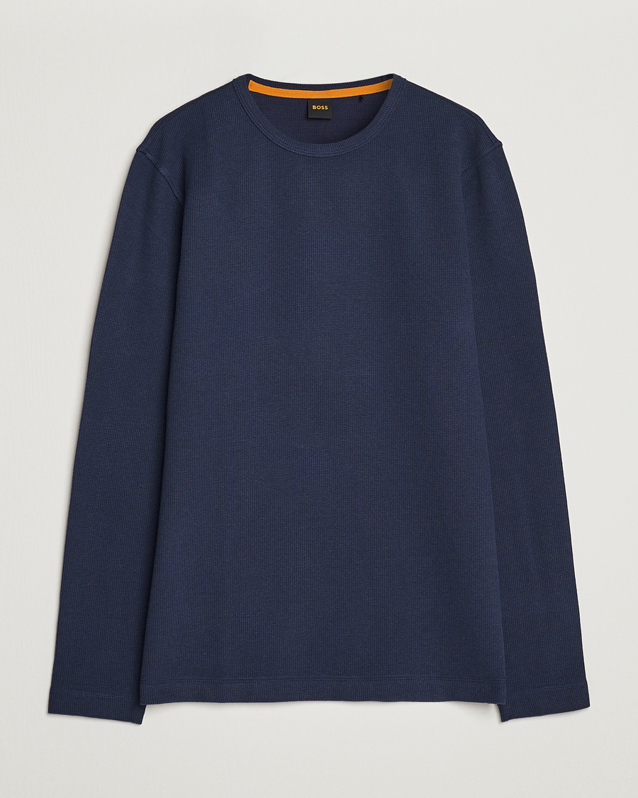 Hombres | Jerséis y prendas de punto | BOSS ORANGE | Tempesto Sweater Dark Blue