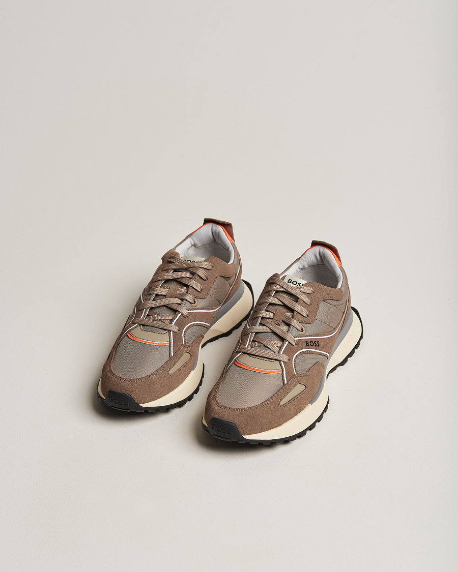Hombres | Jonah Running Sneaker Medium Beige | BOSS BLACK | Jonah Running Sneaker Medium Beige
