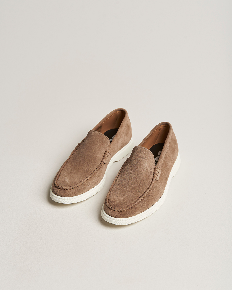 Hombres | Sienne Suede Loafer Medium Beige | BOSS BLACK | Sienne Suede Loafer Medium Beige