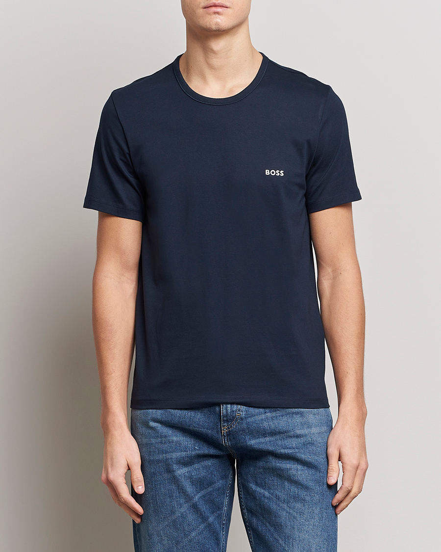 Hombres | Camisetas | BOSS BLACK | 3-Pack Crew Neck T-Shirt Navy/Green/White
