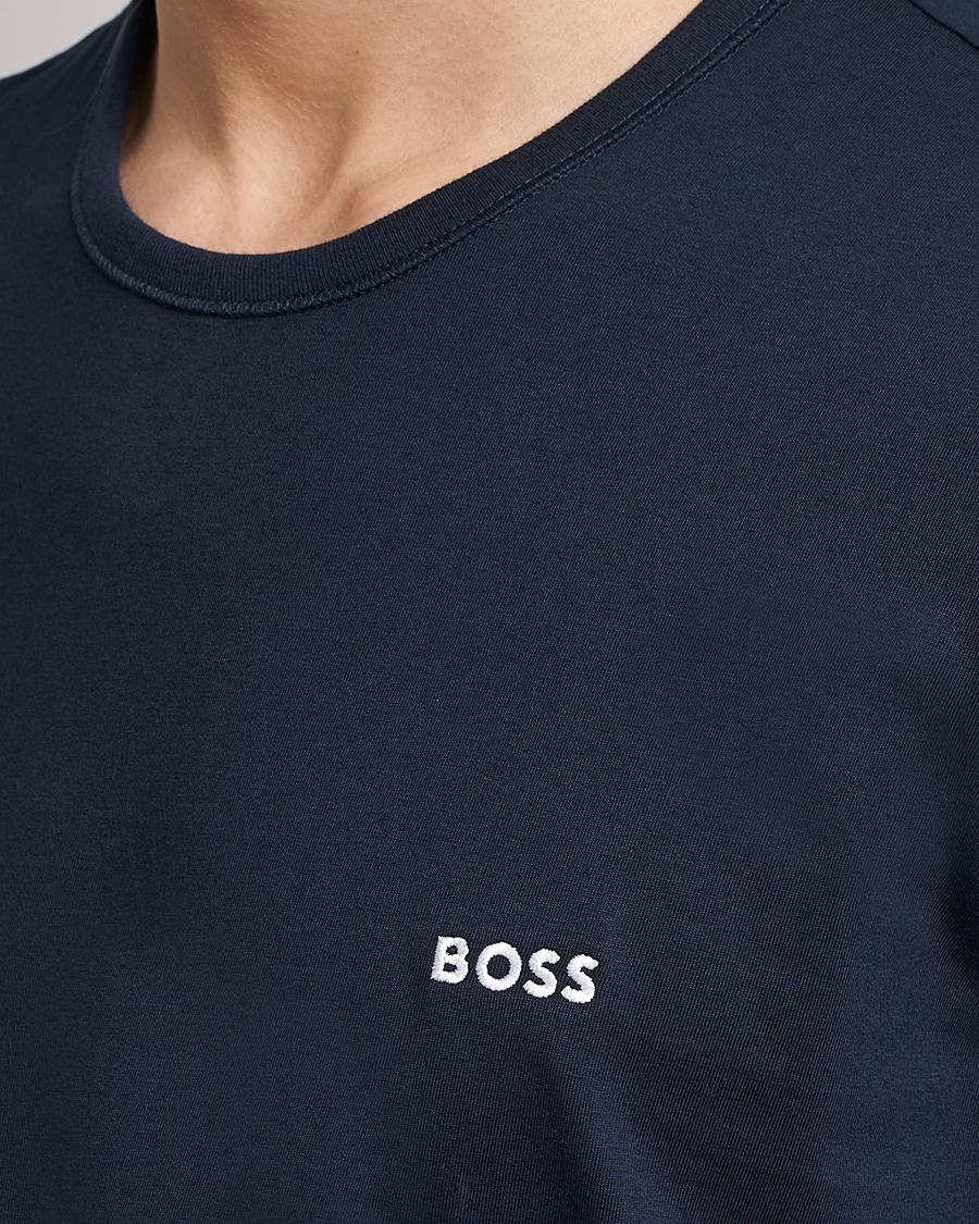 Hombres | Camisetas | BOSS BLACK | 3-Pack Crew Neck T-Shirt Navy/Green/White