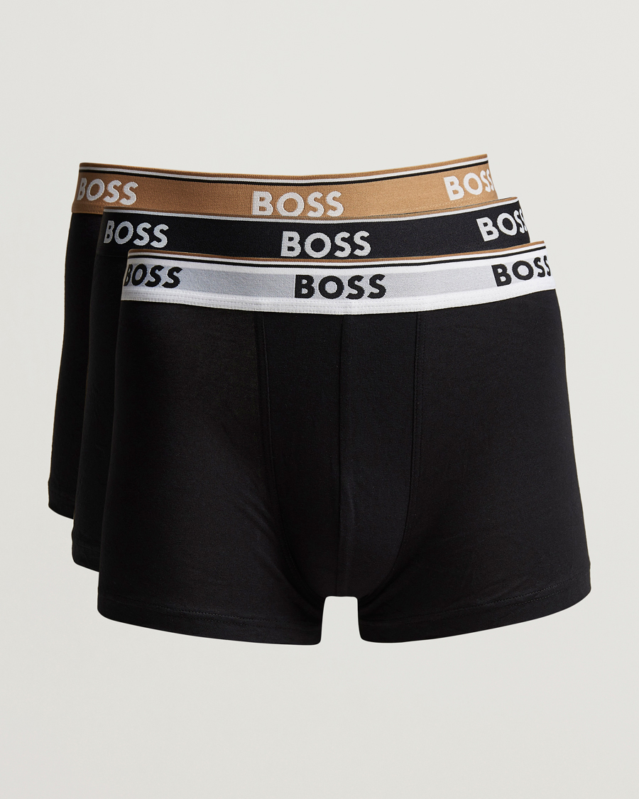 Hombres | Ropa interior y calcetines | BOSS BLACK | 3-Pack Trunk Boxer Black