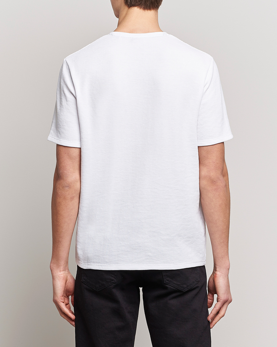 Hombres | Camisetas | BOSS BLACK | Waffle Logo Crew Neck T-Shirt Open White