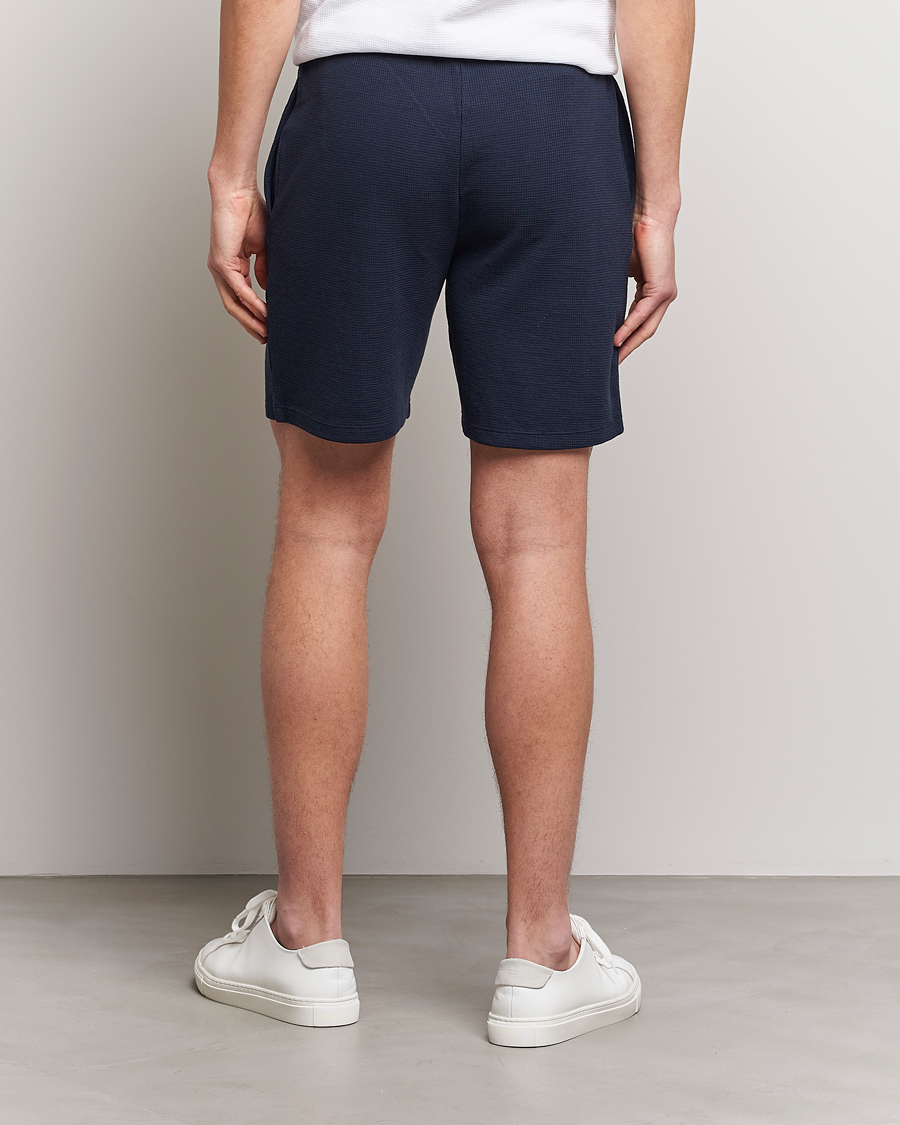 Hombres | Pantalones cortos | BOSS BLACK | Waffle Logo Shorts Dark Blue
