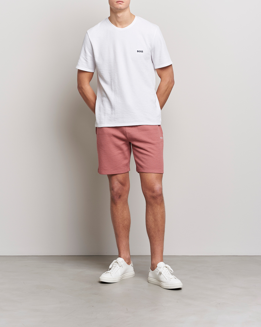 Hombres | Pantalones cortos | BOSS BLACK | Waffle Logo Shorts Open Pink