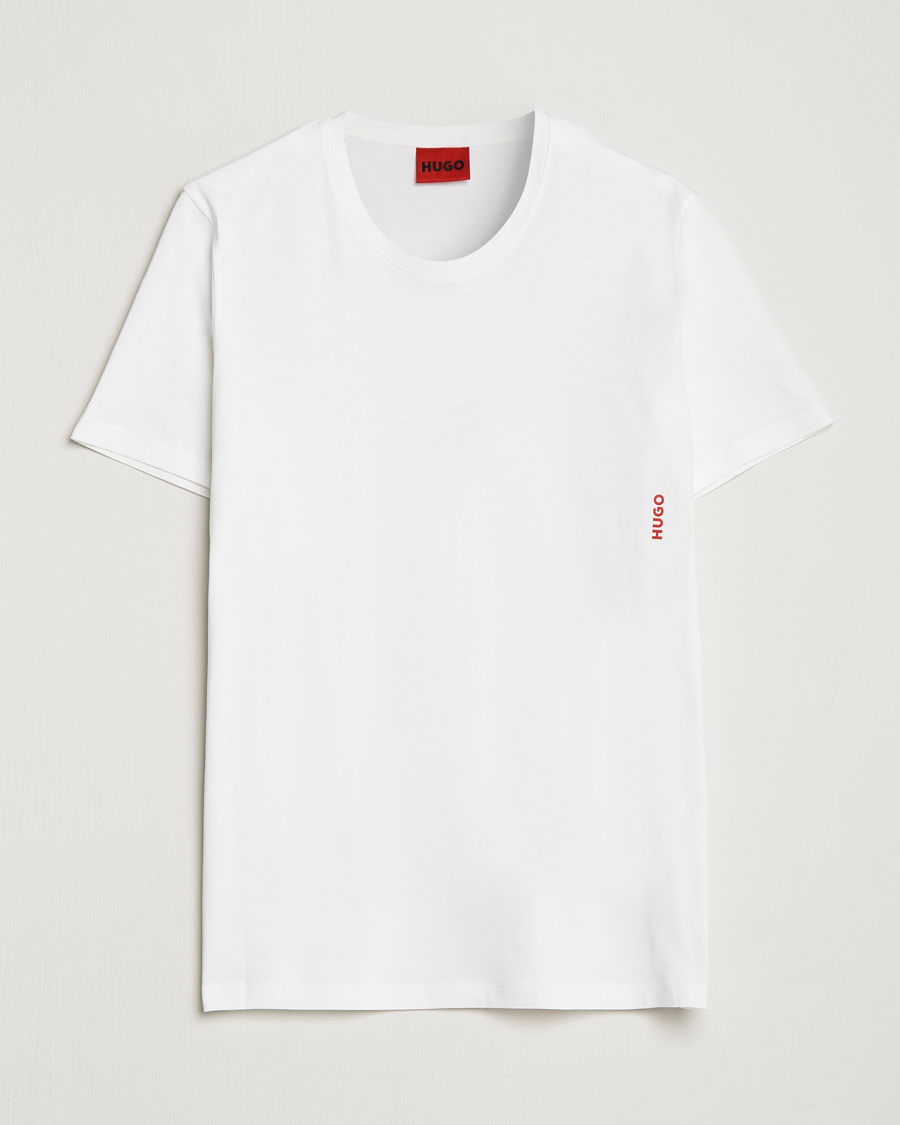 Hombres | Camisetas | HUGO | 2-Pack Logo Crew Neck T-Shirt White