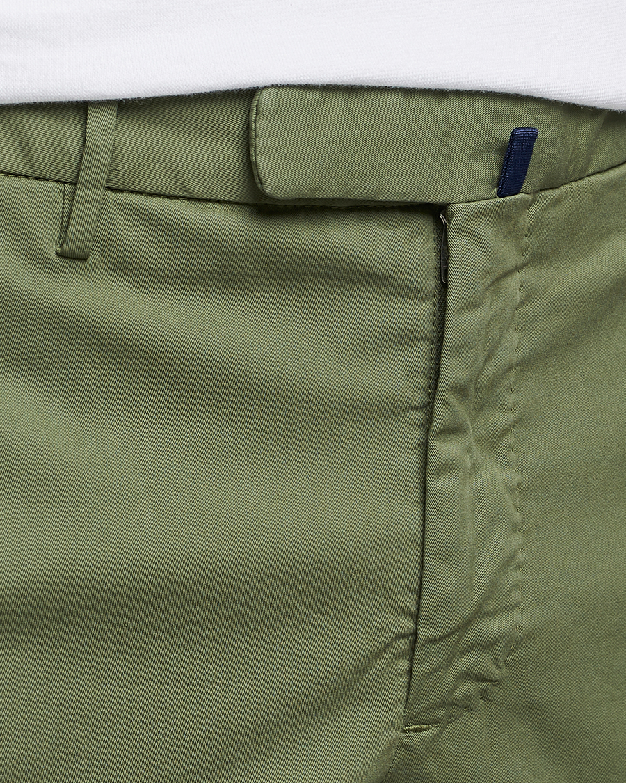 Hombres | Pantalones | Incotex | Slim Fit Comfort Chinos Olive
