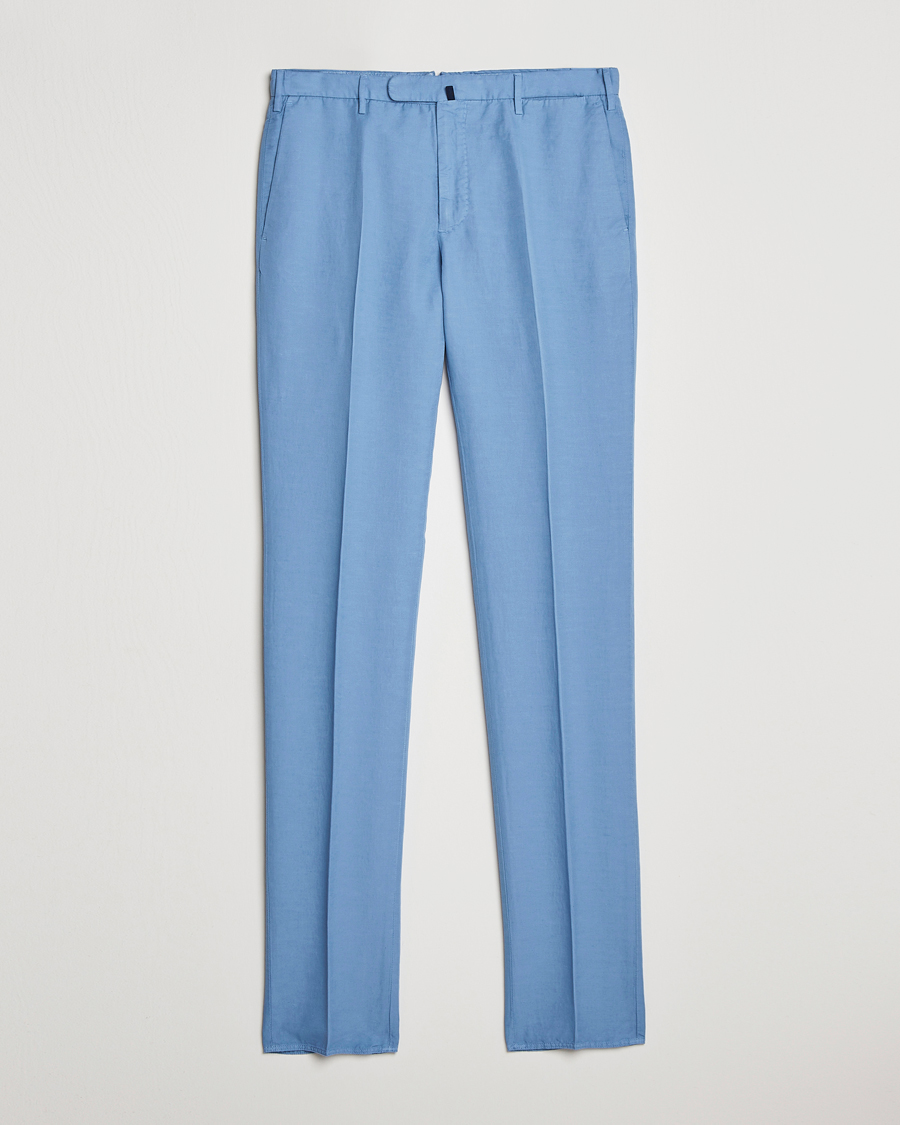 Hombres | Pantalones | Incotex | Slim Fit Chinolino Trousers Light Blue