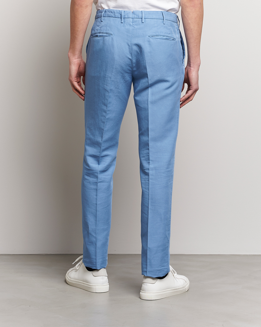Hombres | Pantalones | Incotex | Slim Fit Chinolino Trousers Light Blue