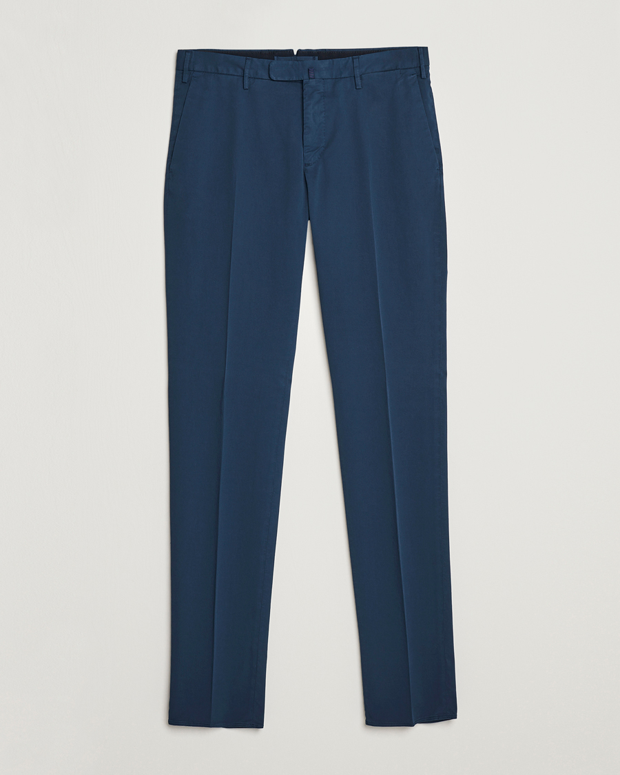 Hombres | Pantalones | Incotex | Slim Fit Chinolino Trousers Navy