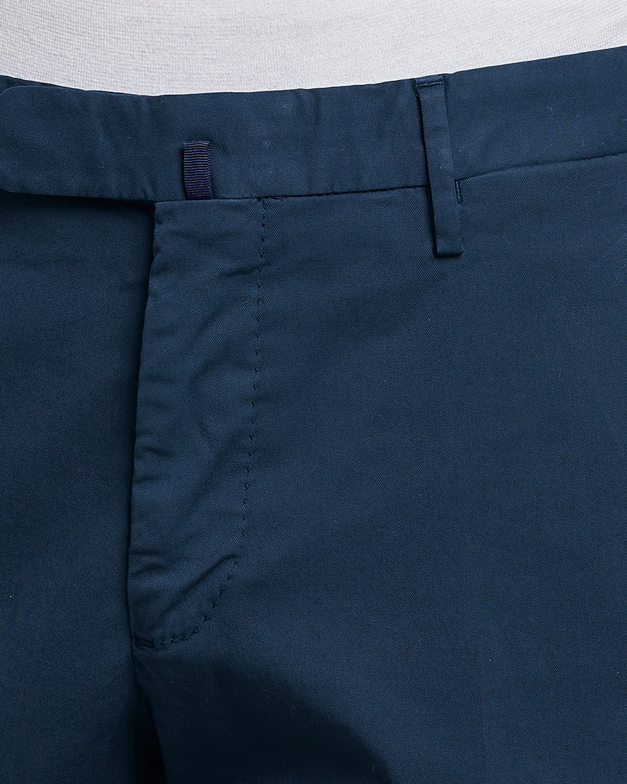 Hombres | Pantalones | Incotex | Slim Fit Chinolino Trousers Navy
